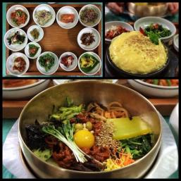 Joseph (@Allophile) of the USA showed off this delightful spread of bibimbap from his recent trip to Korea: https://twitter.com/Allophile/status/483690012538437633/photo/1