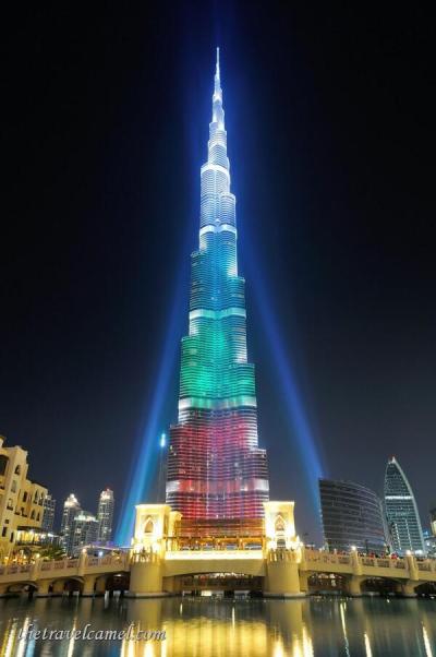 Today's perfectly centered landmark photo is brought to you by co-host Shane Dallas (@TheTravelCamel), currently in Romania, of Dubai's tallest building: https://twitter.com/TheTravelCamel/status/481152696662368261/photo/1